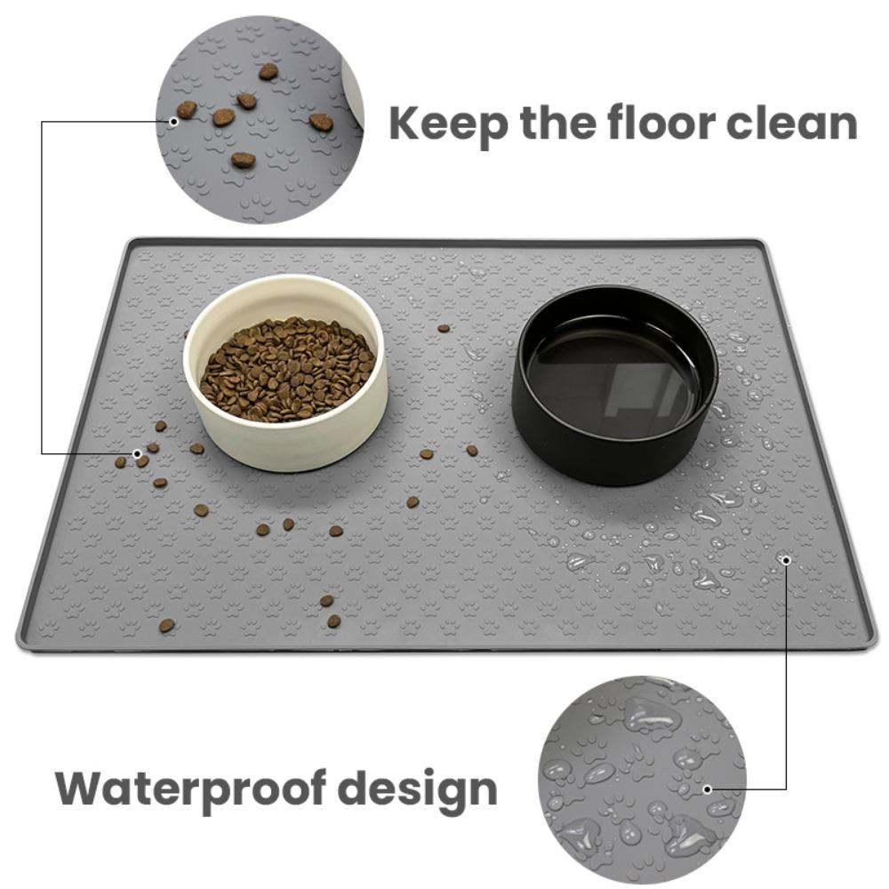Anti overflow Pet Accessories Non-stick Dog Bowl Mat Pet Placemat Dog Feeding Mat Cat Feeder Mats