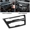 Carbon Fiber Style Center Console CD Panel Trim for BMW X1 F48 2016 2019