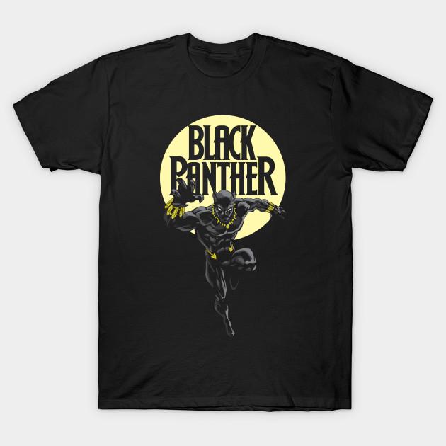 

Men Black Print T-shirt Black Panther No-Cut Transfer Paper Print Cotton Tshirt 4XL чорний