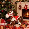 Spotted Electric Plush Horse Toy for Kids with Sound and Movement Electric Rocking Horse for Christmas Gift