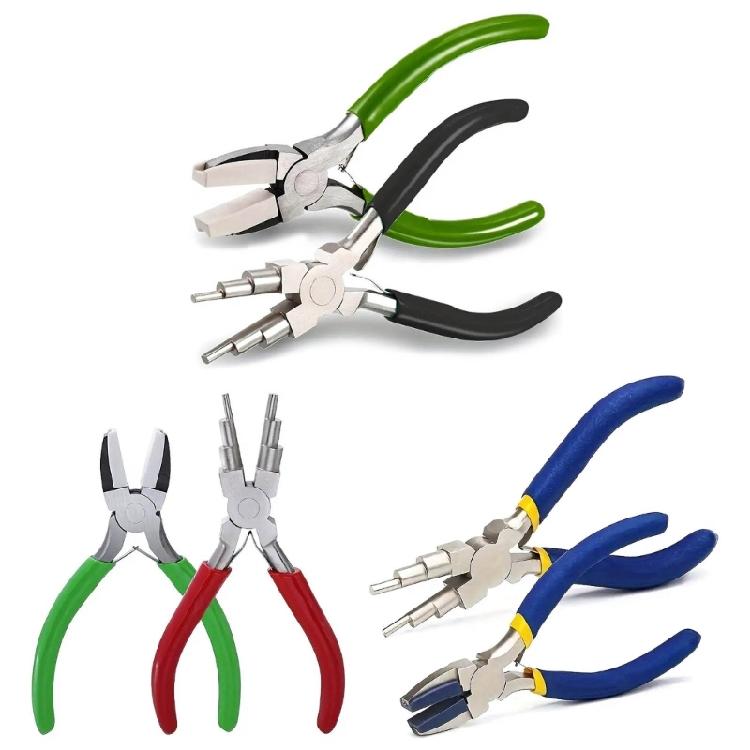 Jewelry Accessories Repair Making Kit Cutting/Bending Wire Small Pliers 6 in 1 Jewelry Bail Making Pliers