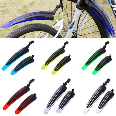 1 Coppia Parafango Anteriore Posteriore Elegante per Bicicletta MTB Mountain Bike Set Parafanghi in Plastica