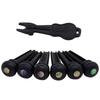 Ebony Guitar Bridge Pins with Bridge Pin Puller Set Bass Guitar Bridge Pegs Stringed Instruments String Nail Remover