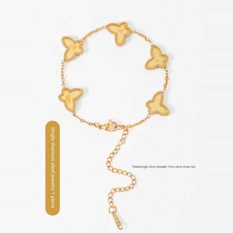 

Non-Heritage Handmade Snail Bracelet DIY Material Package Community Group Building Salon Activity Warm Ceremony Scale Moth Butterfly Ornament Butterfly titanium steel bracelet plain bottom