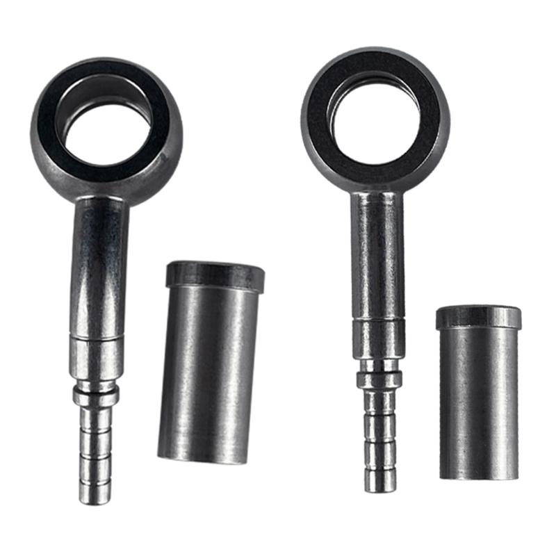 Universal AN4/AN6/AN8/AN10/AN12 Straight 0°/45°/90°/180 Degree Oil Fuel Swivel Hose End Fitting Oil Hose End Adaptor Kit