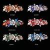 Fashion Flower Barrettes Resin Foral Hair Clip Barrette Crystal Hairpin Headwear For Woman Girls Hair Styling Accessories