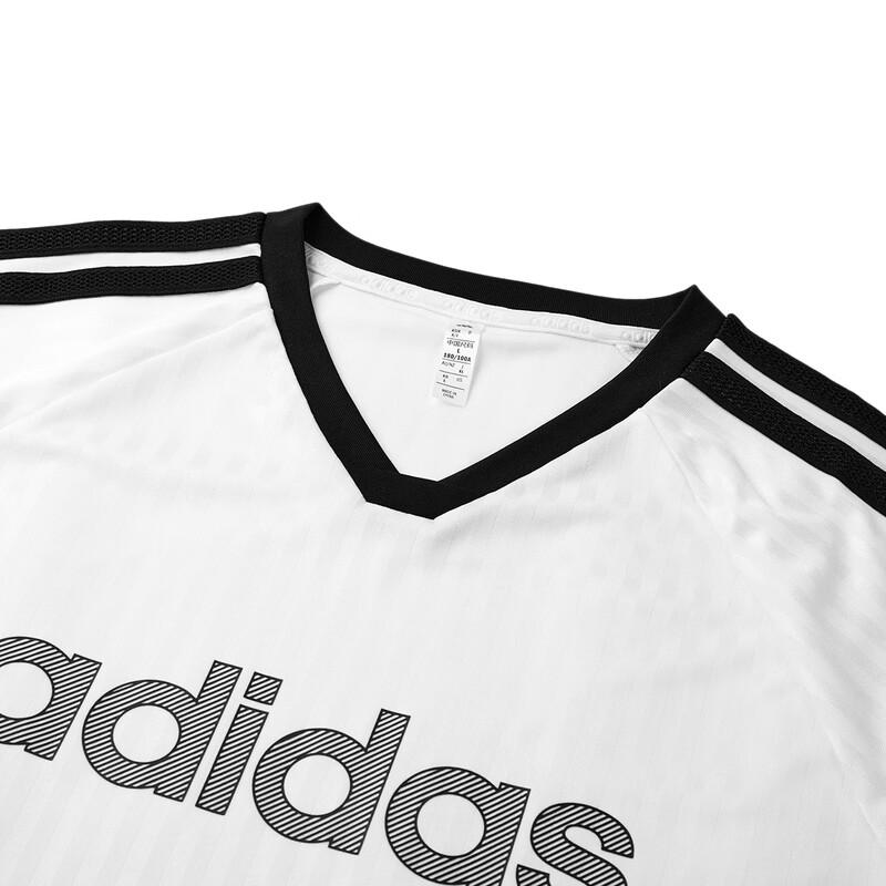 adidas Quick-Dry V-Neck Short-Sleeve T-Shirt