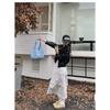 Polyester Knit Shoulder Bag for Women Diamond Hollow Out Woven Tote Purse Soft Handbag Casual Daily Commute Bag KTB