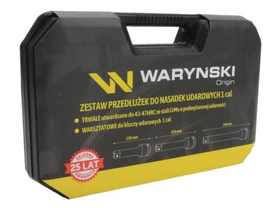 Zestaw Mocnych Przedłużek Do Nasadek Udarowych, 1 Cal 150 250  350 Mm Waryński
