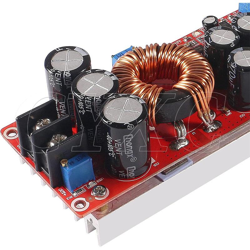 1200W 20A DC Converter Boost Car Step-up Power Supply Module 8-60V to 12-83V (1200W 20A Boost Converter)