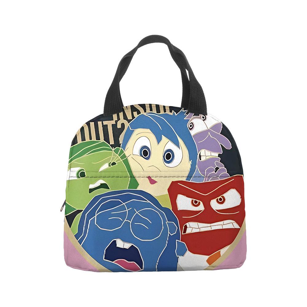 Mind Secret Service 2Inside Out 2 Plush Insulated Lunch Box Bag Portable Foil Ice Bag Picnic Bag