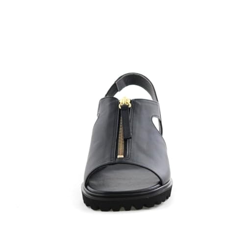 HIMIKO/Himiko/Center Zip Platform Sandals/651207 Black 225