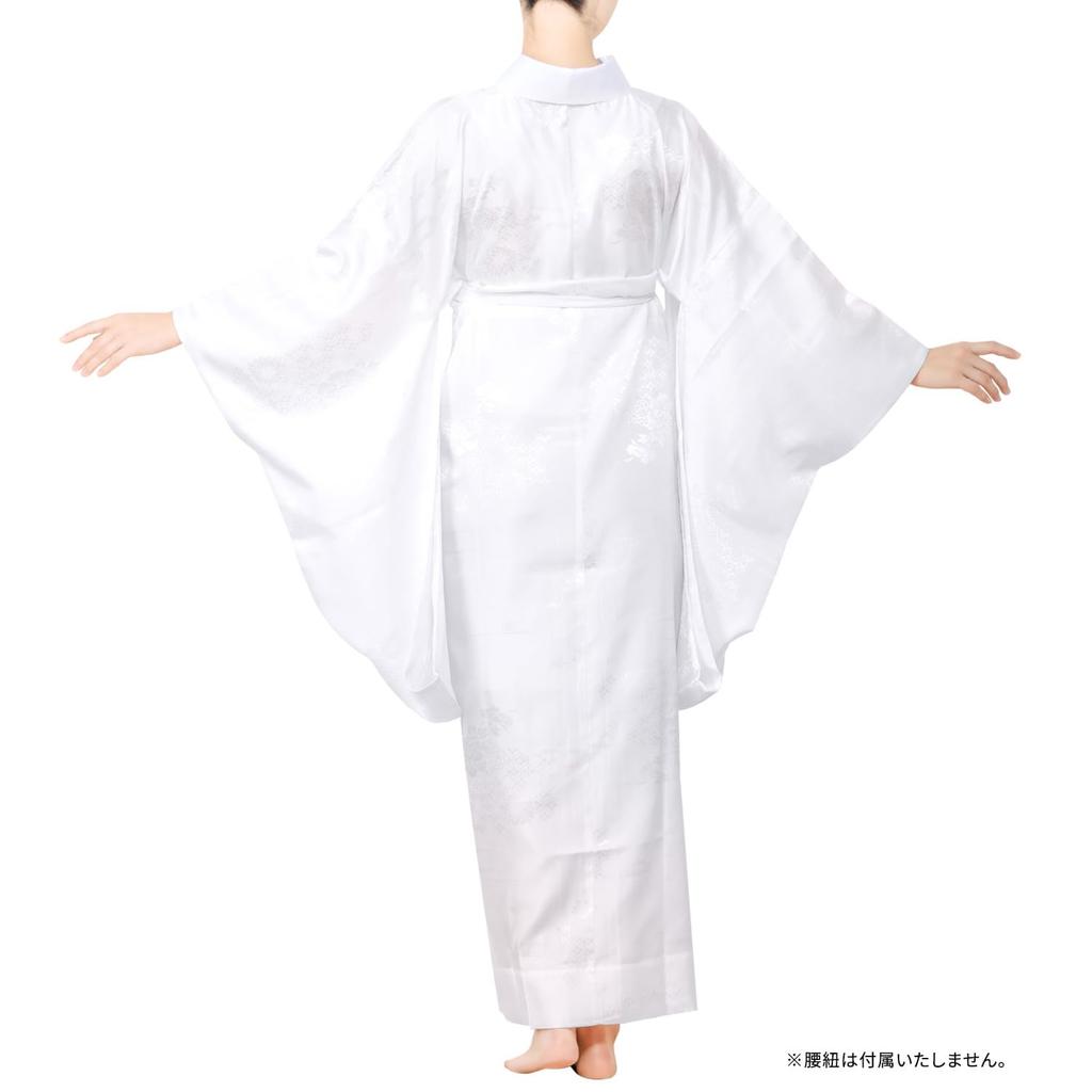 Long Undergarment with [KYOETSU] [Kyoetsu] Undergarment, Two-shaku Sleeve, Long-sleeved, Washable, Half-collar, Collarless, Women's (no Collarless,