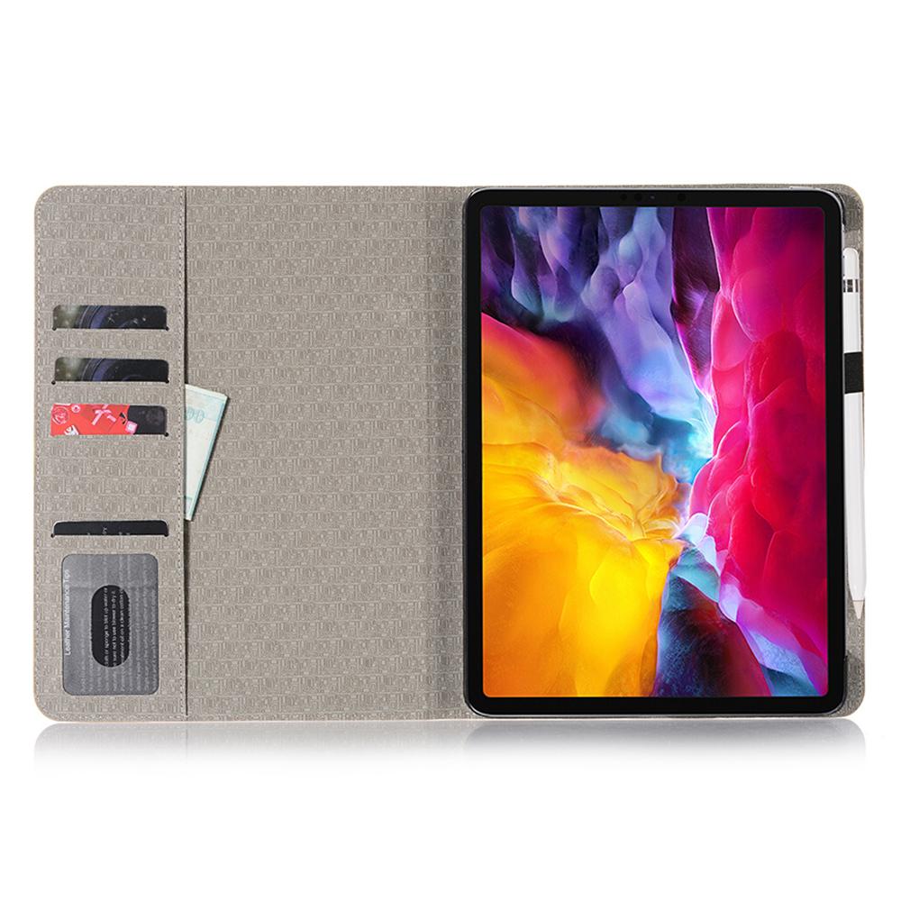 For iPad Pro 13 (2024) Case Wallet Map Pattern PU Leather Folio Tablet Cover Auto Wake/Sleep