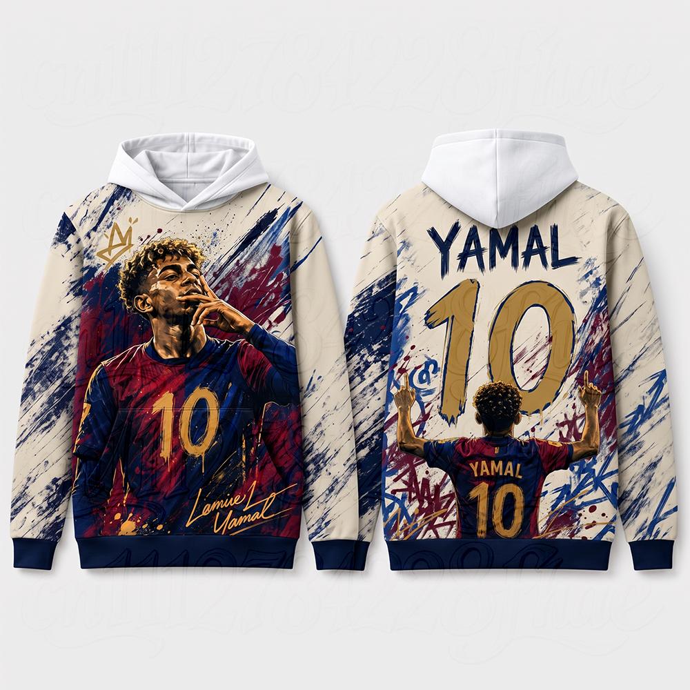 Abstract Soccer Art 3D Print Hooded Sweatshirt Long Sleeve Parent-Child Pullover Comfortable Loose Outerwear for Casual Wear Top
