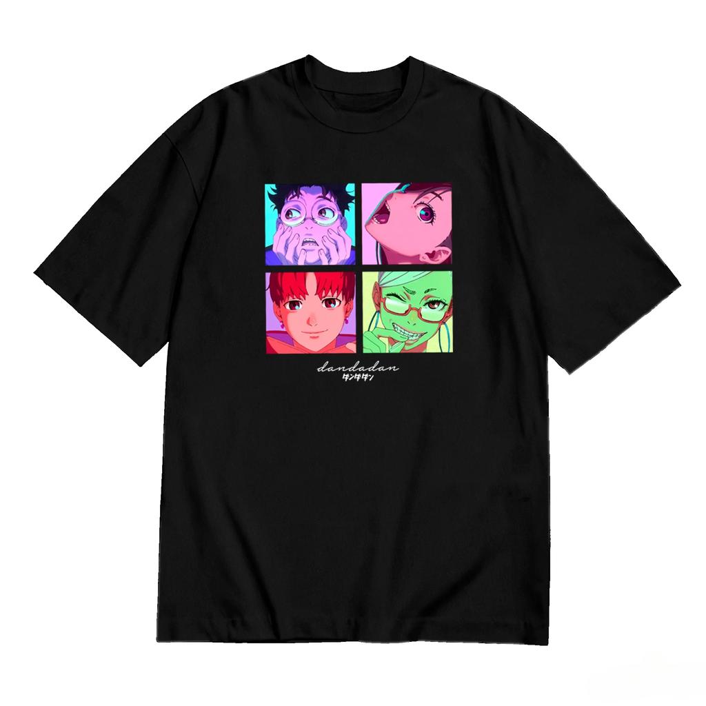 Anime DAN DA DAN Aliens Graphic TShirt 100Cotton Oversized unisex Shirt Unisex Short Sleeve ONeck Women Y2k 2026 High Quality