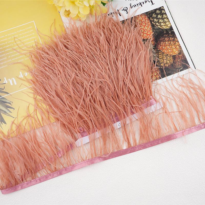 1M 10-13Cm Ostrich Feather Fringed Jewelry Handicrafts Clothing Decorative Accessories