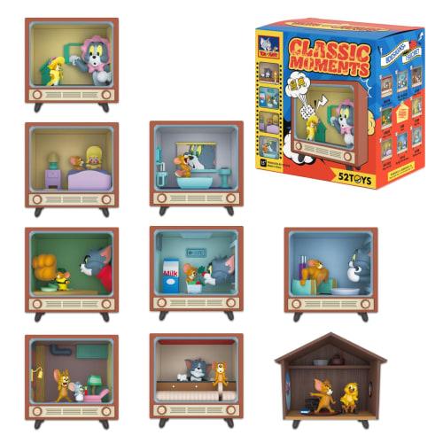 52TOYS BLINDBOX X TOM and JERRY "CLASSIC MOMENTS" Series Trading Figures, Blind Box Collectible Figures, Pre-painted Gachapon Desktop Decorations, Dol