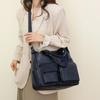 Damen-monochromatische PU-Reißverschlusstaschen elegante Crossbody-Taschen hohe Kapazität lässige Umhängetaschen Nahtlinie neue Marke Mode