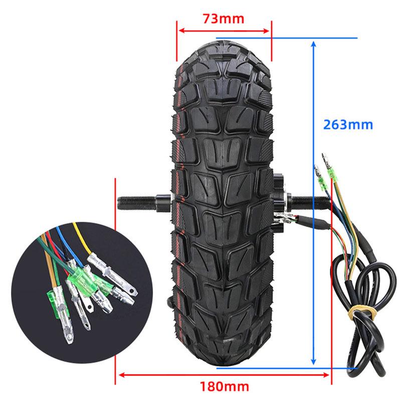 M4 Electric Scooter Rear Motor Wheel with 48V 500W Inflatable Off-Road Tire