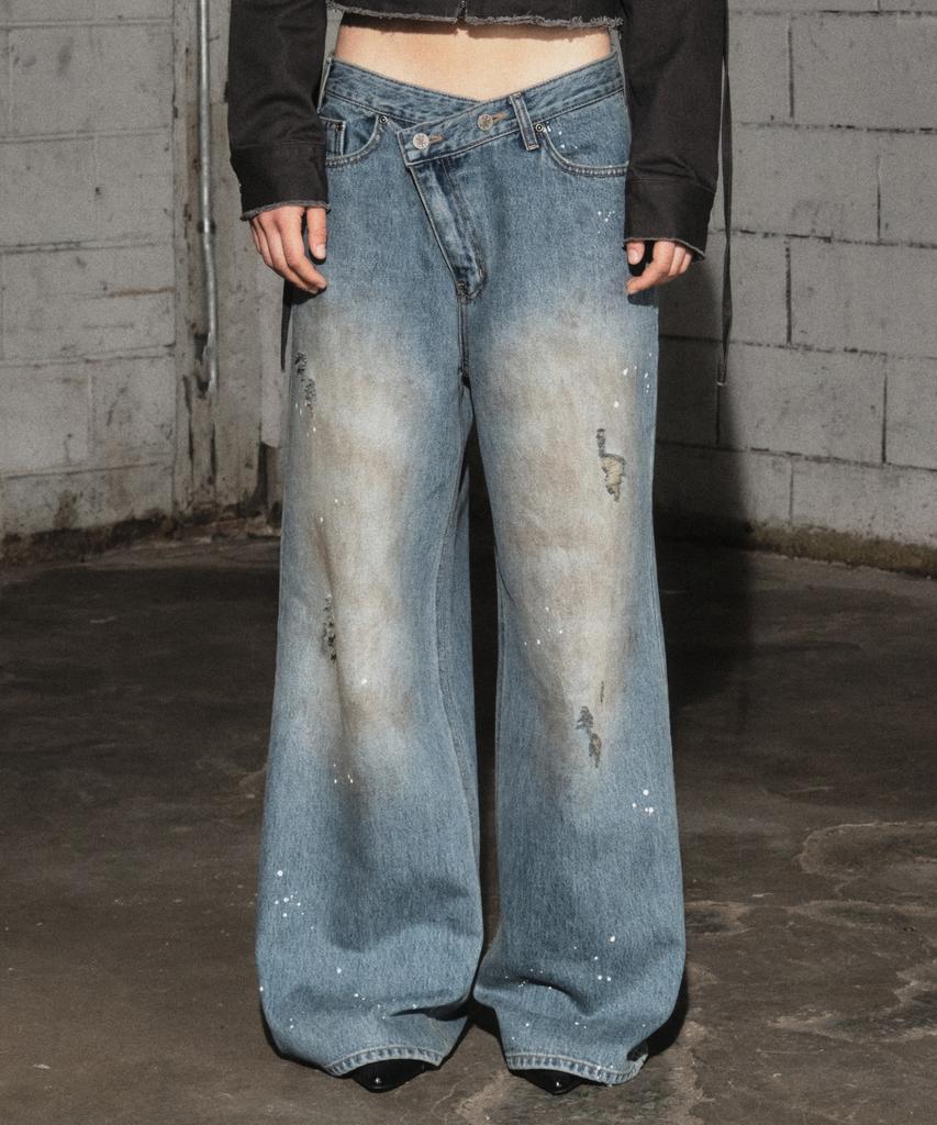 MIDNIGHT MOVE Vt Denim Pants (Blue)