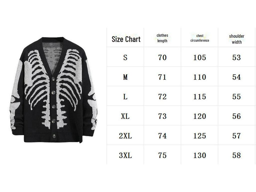 2023 Unisex Autumn/Winter Knitted Halloween Jacquard Cardigan Sweater