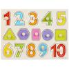 Wooden Childrens Number And Letter Puzzle Blocks Educational Toy For Early Learning