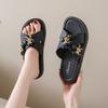 Fashion Slippers Women's Indoor Home Summer Outdoor Wear Non-slip Thick Bottom Wear-resistant Cute Bear Sandals