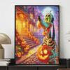 Halloween Diamond Painting Mosaic Art Kit Dog Skeleton Pumpkin Night Handmade DIY Home Decoration