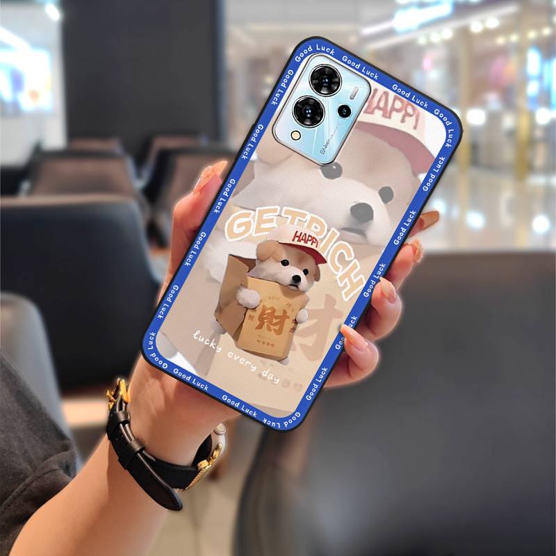 Durable Protective Phone Case For ZTE Blade V40 Pro Fashion Design Silicone Couple Phone Pouch Back Cover Shockproof TPU
