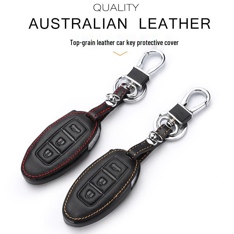 Nissan 3-Button Trunk Key Case for Bluebird, Teana, Sylphy - Modified Rear Trunk Key Cover Shell for Men & Women