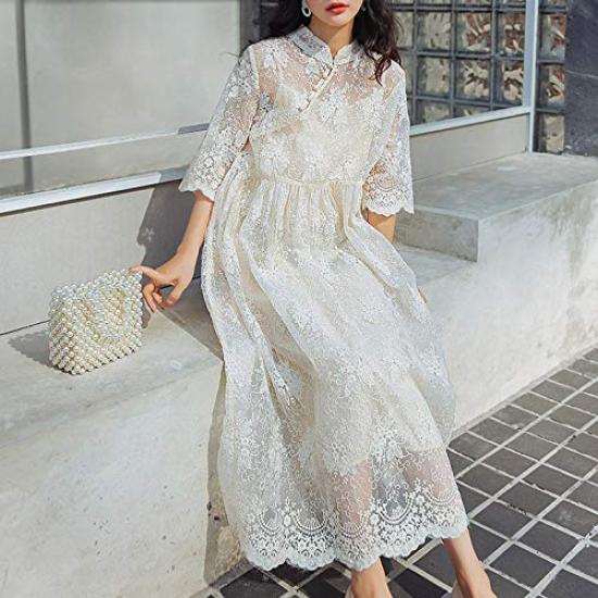 135cm wide x 95cm long vintage organza floral embroidered lace fabric