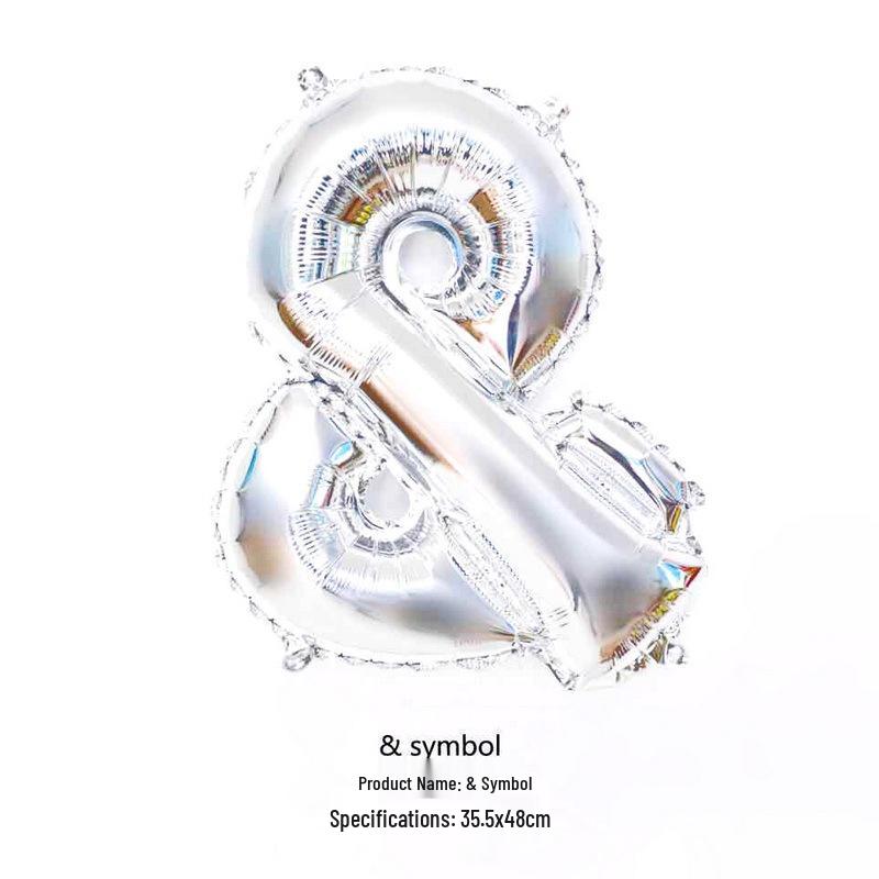 Aluminum Foil Balloon, English Letters, Birthday Party Wedding Decoration, 16" 32" 40"