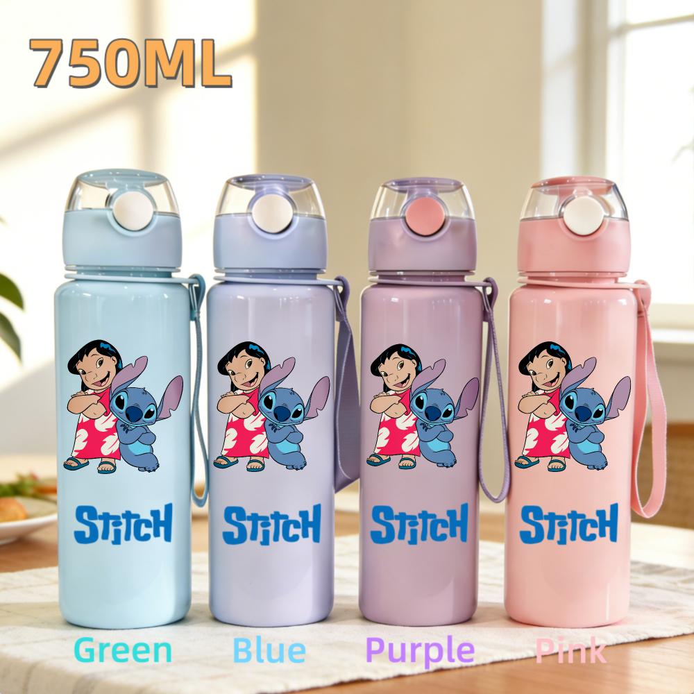Cute And Charming Stitch Water Bottle 800ml Children 304 stainless steel thermos cup Girls Boys Sports Mug School Office Attachment Present