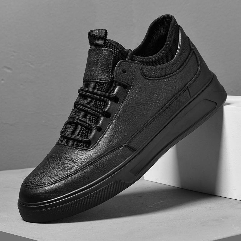 

Fashion Autumn Men Fashion Brand Top Layer Leather Lace Up Casual Board Shoes High-quality Men Outdoor Comfortable Sports Leather Shoes 45