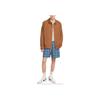 Nike Solid Color Logo Button-Up Collar Jacket Men Jackets Brown DQ5184-270