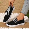 Zapatos de Lona con Estribo de Un Pie, Suela Plana con Zapatos de Tela Blanco Puro, Zapatos para Enfermeras, Zapatos Casuales para Estudiantes