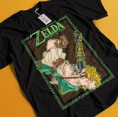 Футболка The Legend of Zelda Link To The Past Смішна Аніме Чорна Сорочка Всі Розміри