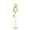 Stainless steel tableware, knives, forks and spoons, western food, golden steak, knives, forks and spoons four-piece set