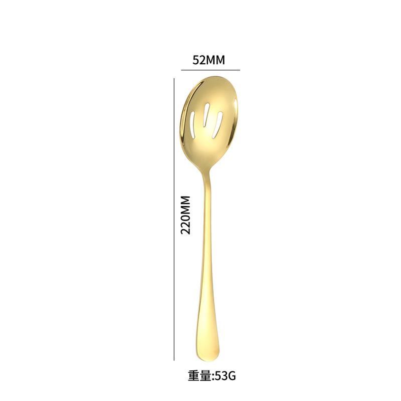 Stainless steel tableware, knives, forks and spoons, western food, golden steak, knives, forks and spoons four-piece set
