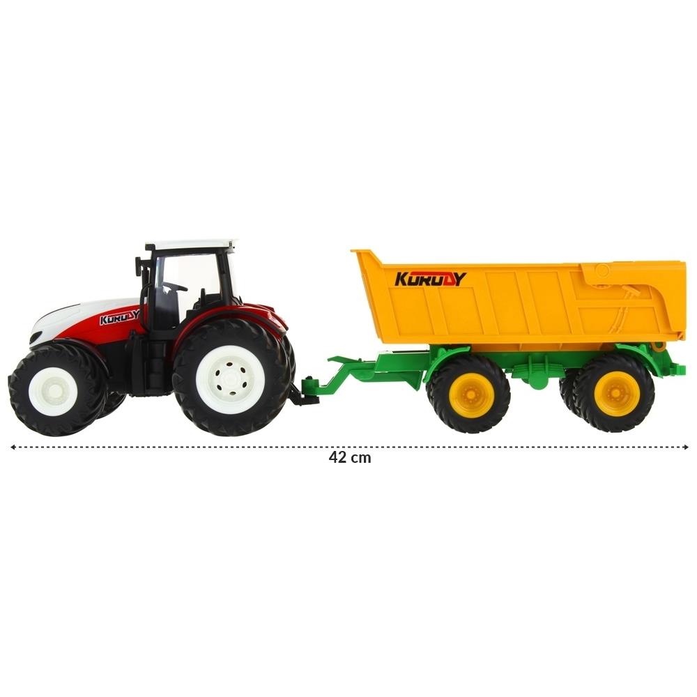 Tractor Vehicle Agricultural Machine with Trailer Remote Controlled RC Remote Control