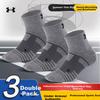 Under Armour Low-Cut Sports Socks (3 Pairs) - Unisex Odor-Resistant, Sweat-Absorbing Running, Cycling, Badminton, and Basketball Socks for All Seasons
