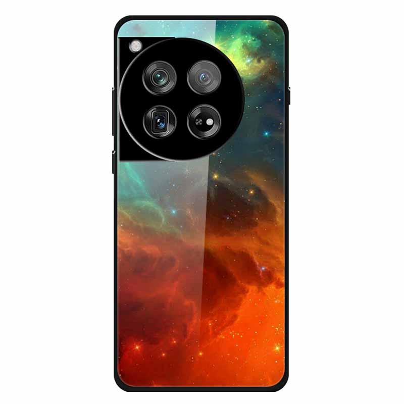 For Oneplus 12 12R Case Tempered Glass Luxury Hard Back Cover for Oneplus 12 12RCases Space Soft Bumpers for One Plus 12 5G Wolf