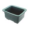 Umekichi Bonsai 6 Bonsai Medium Band Oribe Seto Deep Approximately Miscellaneous Medium Size Supplies, No. Pot, Nade-Kaku Deep, Green, Glaze, Ware,