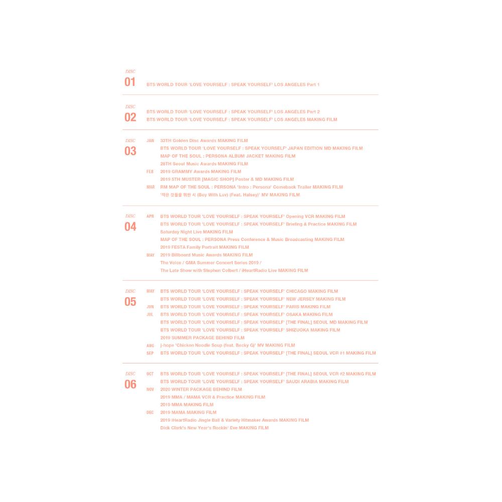 BTS Memories of 2019 DVD