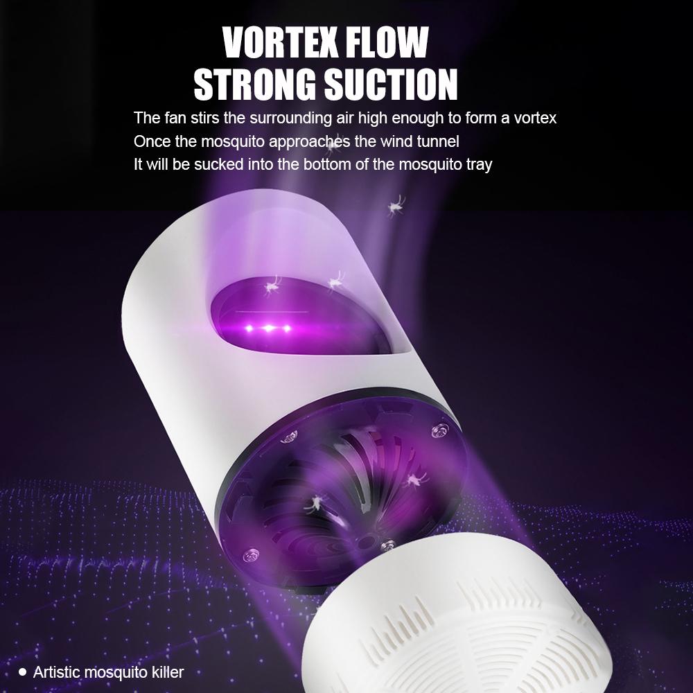 USB Electric LED Mosquito Killer Lamp Smart Optically Controlled Mosquito Repellent Killing Lamp