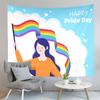 World Pride Day Tapestry Rainbow Flag Tapestry Artistic Tapestry Home Living Room Dorm Bedroom Aesthetics Decoration Tapestries