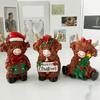 Highlands Cow Figurines Farmhouse Decors,Resins Animal Statue Table Ornament Garden Bookshelfs Decors Calf Lover Gift