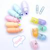 6 Pcs Mini Cute Capsule Highlighters Pastel Markers for Notes Drawing Journaling School Office Supplies