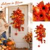 Fall Artificial Maple Leaf Garland, Wall Hanging Decoration for Home Indoor Display